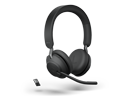 Front:Jabra Evolve2 65 UC Stereo NC schwarz inkl. Dock