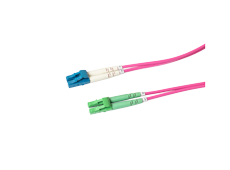 Câble en fibre, LC/PC-LC/APC 2 m, duplex