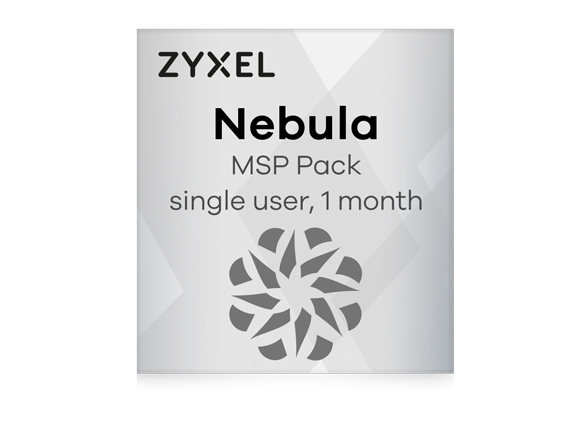Zyxel iCard Nebula MSP Pack utilisateur unique, 1 mois