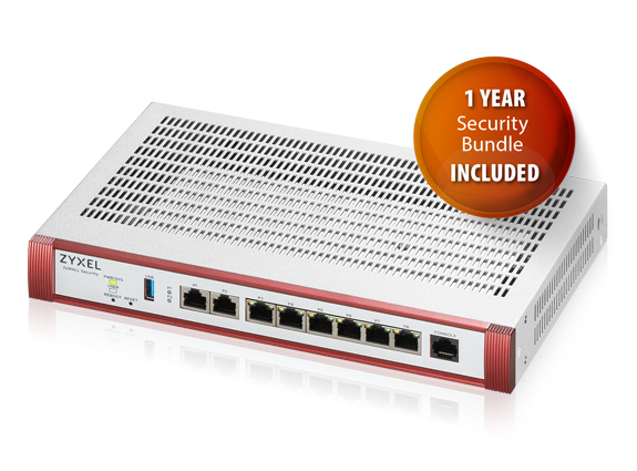 Zyxel USG FLEX 200H & bundle de sécurité en or 1 an